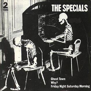 Ghost Town by The Specials single artwork.